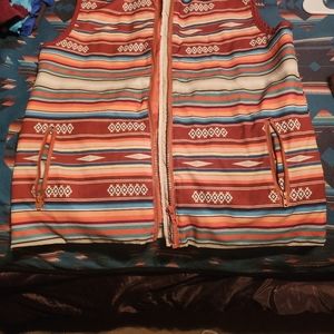 Ladies size med vest(southwest print